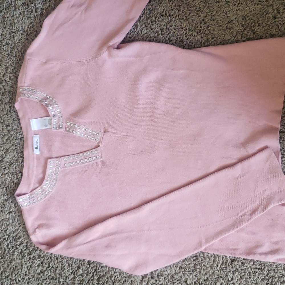 Pink Liz & co large sweater